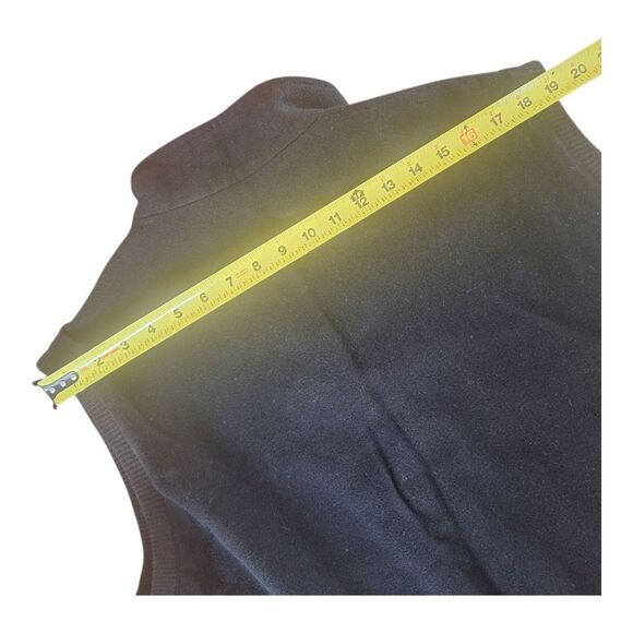 Austin Reed London Wool Cashmere Full Zip Vest with Pockets Men's Large Black - Picture 10 of 16